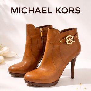 Michael Kors Brown Leather Heeled Boots